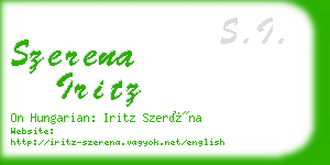 szerena iritz business card